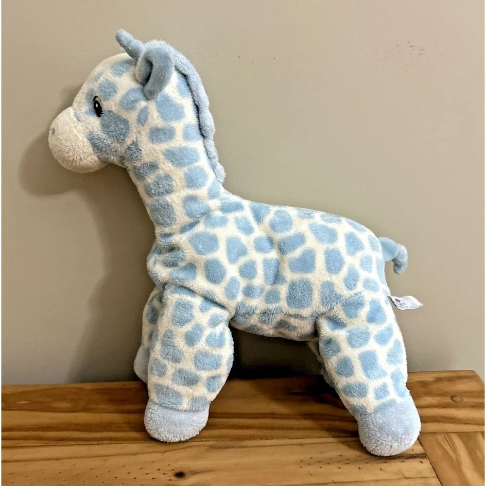 Aurora Baby Blue Giraffe Plush Soft Toy Stuffed Animal 12